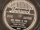 Bruns 8087 Billie Holiday w Teddy Wilson  1935 w BEN WEBSTER  Jazz 78 rpm E+
