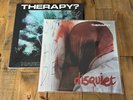 THERAPY? - Disquiet Vinyl LP EX COND + Hard Cold Fire Turquoise Vinyl Signed NEW