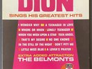 DION Sings His Greatest Hits LP 1962 1st Press LLP 2013 - EX+ Nice  The Belmonts