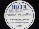HEAR- Rare R&B / Blues 78- Fat Man Robinson Quintet- My Buckets Got A Hole In It