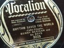 78 rpm Vocalion 3225 Bunny Berigan, Rhythm Saved the World, Chick Bullock jazz E