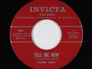 R&B Soul Mod 45 - Cordia Allen - Tell Me How - Invicta - VG+