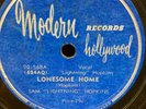 SAM LIGHTNING HOPKINS - APPETITE BLUES / LONESOME HOME MODERN BLUES 78 -  NM
