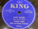 WYNONIE HARRIS-KING 4485-LOVIN' MACHINE/LUSCIOUS WOMAN=GREAT BLUES SHOUTER 78 EX