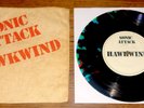 HAWKWIND SONIC ATTACK UK 1-SIDED SPLATTERED MULTI COLOURED PROMO 7