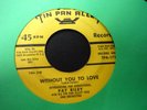 PAT RILEY-Get with it / Without you to love 45 TIN PAN ALLEY 1957 DOO WOP Rare