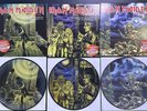IRON MAIDEN PIC DISC VINYL - RUNNING FREE , SANCTUARY , WOMEN IN UNIFORM