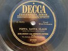 MELE KILIKIMAKA / POPPA SANTA CLAUS BING CROSBY ANDREWS SISTERS 78 RPM RECORD A1