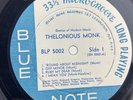 THELONIOUS MONK Genius of Modern Music BLUE NOTE BLP 5002 Mono Ear RECORD ONLY