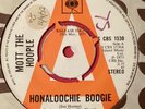 Mott The Hoople  7” Vinyl Promo Single  “ Honaloochie Boogie “ CBS 25th May 1973
