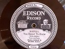 Edison 51572 SISSLE & BLAKE Broken Busted Blues  78rpm JAZZ 1925 E+