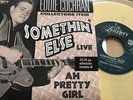 Eddie Cochran- Somethin Else - Live / Ah Pretty Girl - Cream Vinyl Rockabilly 45