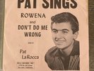 Rare Rockabilly 45 Pat LaRocca 