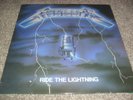 METALLICA -RIDE THE LIGHTNING- AWESOME RARE FIRST PRESS 1984 LP VINYL MFN ENGL.