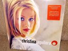 Christina Aguilera LP record S/T genie Orange w/ Fiery Red Swirls Colored Vinyl