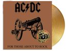 AC/DC FOR THOSE ABOUT TO ROCK VINYL NEW  LIMITED 50TH GOLD LP  LET'S GET IT UP