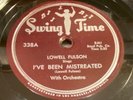 LOWELL FULSON-SWING TIME 338-I'VE BEEN MISTREATED/JUKE BOX SHUFFLE=BLUES 78 EXC+