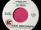THE REGENTS - Barbara-Ann - super clean 45 rpm - Gee 1065 - Rare PROMO