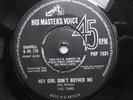THE TAMS HEY GIRL DON'T BOTHER ME UK HIS MASTERS VOICE NORTHERN SOUL SINGLE