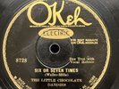 Jazz-78 RPM-The Little Chocolate Dandies-Six Or Seven Times/That's How I Feel-E-