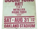 Mettalica Bill Graham Presents Day on the Green, Oakland Stadium Poster  1985