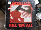 METALLICA KILL EM ALL Silver Label MEGAFORCE MRI 069 Vinyl LP 2nd press