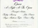 QUEEN SOUTH AFRICA LP  A NIGHT AT THE OPERA  +  PROMO INSERT