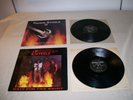 VIRGIN STEELE 2 LP'S EX+ VINYL WAIT FOR THE NIGHT, FLAME ORIGINAL MONGOL HORDE