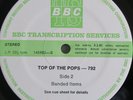 Pink Floyd  David Bowie BBC Top Of The Pops Radio PROMO 12'' vinyl Lp MINT 1980