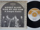 MOODY BLUES Ride My See-Saw RARE Sweden 45 A Simple Game PSYCH prog swedish HEAR