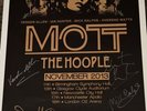 Glam Rock / Bowie / Mott the Hoople: superb concert poster signed by x 5 rare