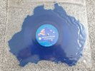 MEN AT WORK - DOWN UNDER - ,  AUSTRALIA SHAPED BLUE VINYL