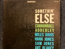 CANNONBALL ADDERLEY - Somethin' Else BLUE NOTE VINYL LP dmm REISSUE VG+/VG+