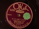 Okeh 41571 Chick Webb Orchestra  IF IT AIN'T LOVE   78rpm jazz E+ 1934