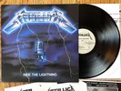 METALLICA Ride the Lightning LP w/ Lyric Sleeve & Order Form VG+ MEGAFORCE A-1