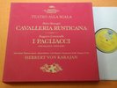 Karajan Mascagni Leoncavallo Scala DGG  Big Tulip SLPM 139 205-7 3LP Box 60s NM