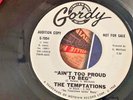 TEMPTATIONS . Ain't to proud to beg . PROMO . Same both sides .