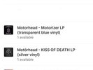 Motorizer, Snake Bite Love, 1916, and Kiss of Death (Motörhead 4 LP Lot)