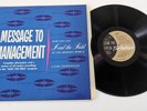 MESSAGE TO MANAGEMENT Earl Nightingale LP Vinyl 1961 Album SALES