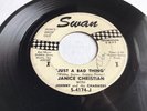Monster Rare 1964 Soul 45 *Janice Christian* Just A Bad Thing  Swan Promo
