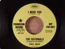 The Rationals I Need You (Long Version)/(Short Version) Promo Garage '68 Capitol