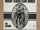 THE SCRUM-RUGBY LEAGUE CLUB SONGS LP-WARNER BROS RL20012-RARE RUGBY LEAGUE ALBUM