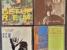 NEVER Played R.E.M. 4 Singles 45 RPM 7” Vinyl with Picture Sleeves Get Up & more