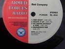 RARE ARMED FORCES RADIO SERVICE AFRTS LP BAD COMPANY TOMMY CONWELL DJ PROMO NICE