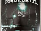 Dave Mustaine & Dirk Signed Megadeth Unplugged In Boston Vinyl Record Album