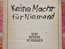 Ton Steine Scherben ‎– Keine Macht Für Niemand - Pappkarton- Cover 2 LP`s Box
