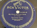 The Carter Family My clinch mountain home / Little darling, Pal of mine 78 rpm