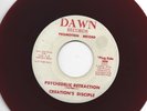GARAGE PUNK RED VINYL  45 -CREATIONS DISCIPLE- PSYCHEDELIC RETRACTION -HEAR DAWN