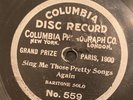 Columbia disc Record No. 559 Meyers SING ME THOSE PRETTY SONGS 1901 7