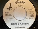 Marv Johnson -I'm Not A Plaything -GORDY PROMO Northern Soul 45 Motown NM